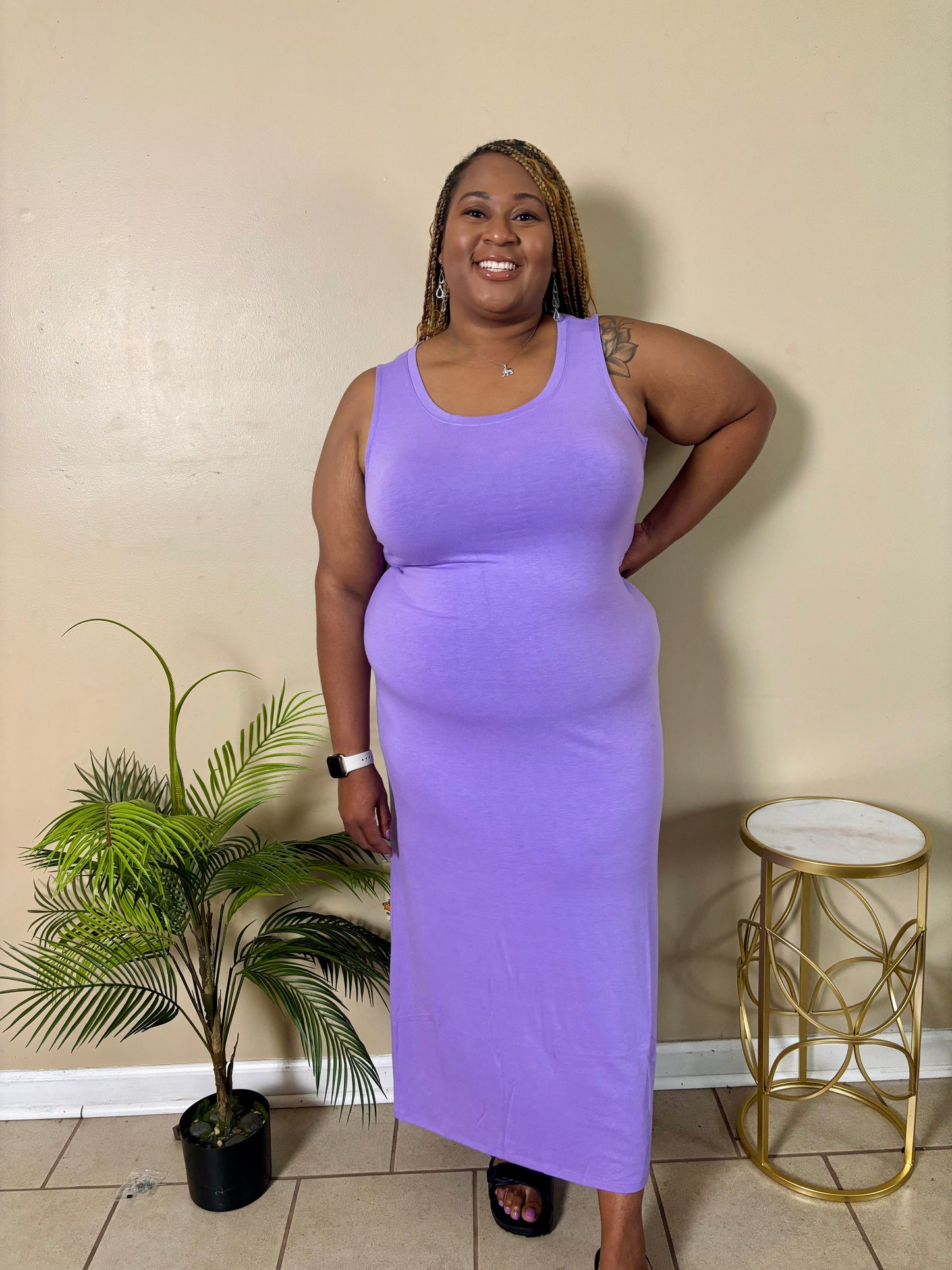 Lucky Me Maxi Dress Lavender