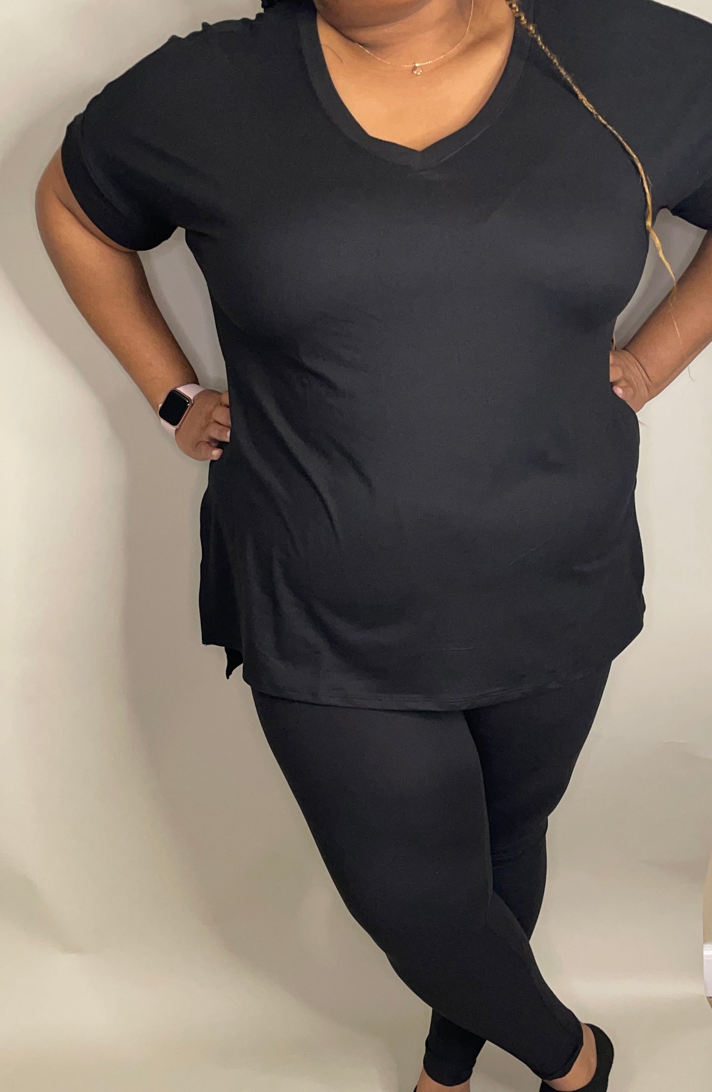 Feelin’ Flirty Leggings Set Black